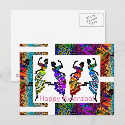 Glücklich Kwanzaa! Postkarte (Vorne/Hinten)
