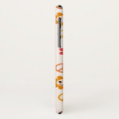 Glücklich Lächelnde Blume mit Friedenszeichen Mit  Case-Mate iPhone Hülle (Hinten/Links)