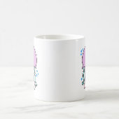 Glücklich lächelnde Qualle mit Blasen. Kaffeetasse (Mittel)