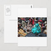 Glücklich / lachend Buddha! Postkarte (Vorne/Hinten)