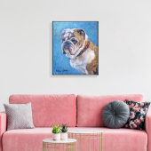 "Glücklich?" Leinwanddruck (Insitu (Wohnzimmer))