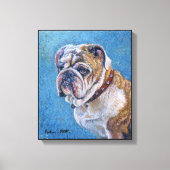 "Glücklich?" Leinwanddruck (Vorderseite)