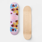 Glücklich-Liebe Marienkäfer-Skateboard Skateboard (Vorderseite)