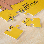 Glücklich, liebevolle Kaninchen Puzzle (Seite)