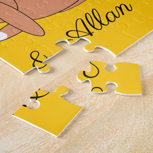 Glücklich, liebevolle Kaninchen Puzzle (Seite)