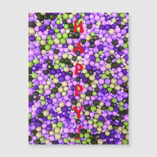 GLÜCKLICH! Magnetkarte (Vorderseite)