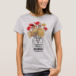 Glücklich, Mama genannt zu werden, perfektes Gesch T-Shirt