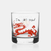 "Glücklich..." Maßgeschneidertes Whiskey-Glas Whiskyglas (Rückseite)