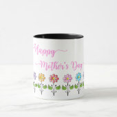 Glücklich-Mutter-Tage, Blumen, Liebe Sie Mama Tasse (Zentrum)