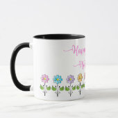 Glücklich-Mutter-Tage, Blumen, Liebe Sie Mama Tasse (Links)