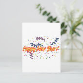 GLÜCKLICH NEUES JAHR3 FEIERTAGSPOSTKARTE (Stehend Vorderseite)