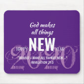 GLÜCKLICH NEUES JAHR 2020 LILA benutzerdefinierte  Mousepad (Vorne)