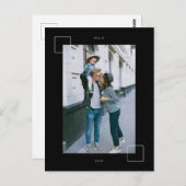 GLÜCKLICH NEUES JAHR Fügen Sie Ihr Foto Postkarte (Vorne/Hinten)