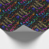 "GLÜCKLICH NEUES JAHR!" GESCHENKPAPIER (Ecke)