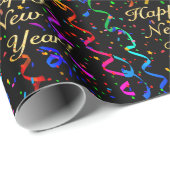 "GLÜCKLICH NEUES JAHR!" GESCHENKPAPIER (Rolleneckpunkt)