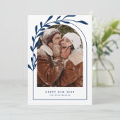 GLÜCKLICH NEUES JAHR Hinzufügen Ihres Fotos (Stehend Vorderseite)