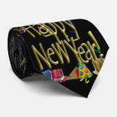 GLÜCKLICH NEUES JAHR! KRAWATTE (Gerollt)
