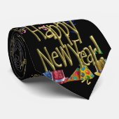 GLÜCKLICH NEUES JAHR! KRAWATTE (Gerollt)