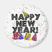 GLÜCKLICH NEUES JAHR! MAGNET (Vorne)