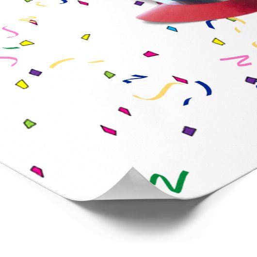 GLÜCKLICH NEUES JAHR! POSTER (Ecke)