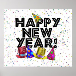 GLÜCKLICH NEUES JAHR! POSTER