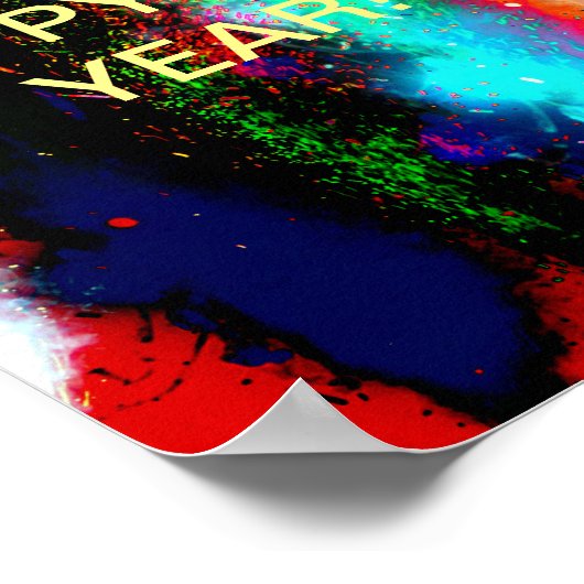 GLÜCKLICH NEUES JAHR! POSTER (Ecke)