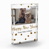 Glücklich neues Jahr Single Vater fügen Fotoname b Fotoblock (Links)