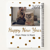 Glücklich neues Jahr Single Vater fügen Fotoname b Notizblock (Rückseite)