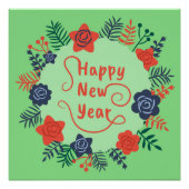 GLÜCKLICH NEUJAHR POSTER (Vorderseite)