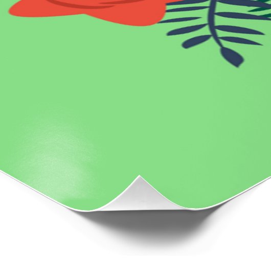 GLÜCKLICH NEUJAHR POSTER (Ecke)