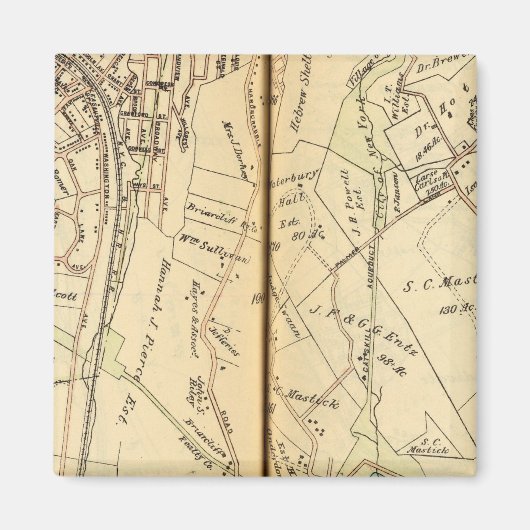 Glücklich, New York 3 Magnet (Vorne)