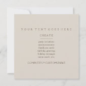 glücklich nie nachher einladung (Rückseite)