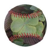 Glücklich oder bestimmt? St. Patricks Day-Kleeblät Baseball (Rückseite)