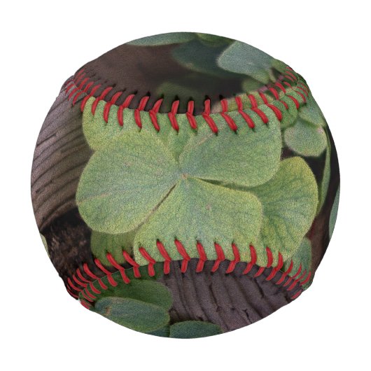 Glücklich oder bestimmt? St. Patricks Day-Kleeblät Baseball (Vorderseite)