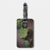 Glücklich oder bestimmt? St. Patricks Day-Kleeblät Gepäckanhänger (Rückseite vertikal)