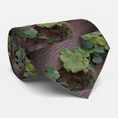 Glücklich oder bestimmt? St. Patricks Day-Kleeblät Krawatte (Gerollt)