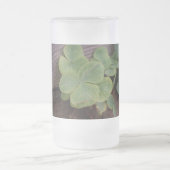 Glücklich oder bestimmt? St. Patricks Day-Kleeblät Mattglas Bierglas (Mittel)