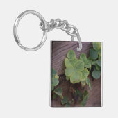 Glücklich oder bestimmt? St. Patricks Day-Kleeblät Schlüsselanhänger (Vorderseite links)
