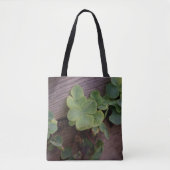 Glücklich oder bestimmt? St. Patricks Day-Kleeblät Tasche (Vorderseite)
