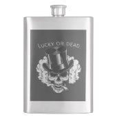 Glücklich oder tot flachmann (Vorderseite)