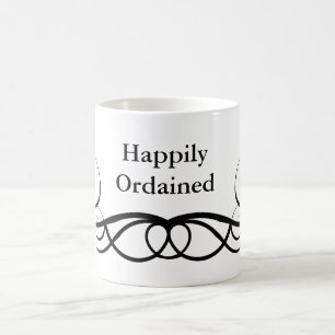 Glücklich ordiniert kaffeetasse