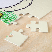 GLÜCKLICH OSTERBUNNY MIT ROSE PUZZLE (Seite)