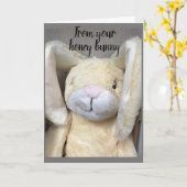 **GLÜCKLICH OSTERN** AUF MEINE **HONEY BUNNY** KAR KARTE (Gelbe Blume)
