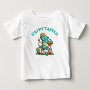 GLÜCKLICH OSTERN MIT BABY DINOSAUR BABY T-SHIRT