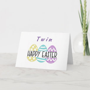 GLÜCKLICH "OSTERN" UND "SPRING" AUF ****MEIN TWIN* KARTE