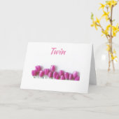 GLÜCKLICH "OSTERN" UND "SPRING" AUF ****MEIN TWIN* KARTE (Gelbe Blume)