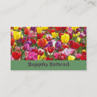 Glücklich pensioniertes visitenkarte