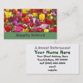 Glücklich pensioniertes visitenkarte (Vorne/Hinten)