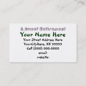 Glücklich pensioniertes visitenkarte (Rückseite)