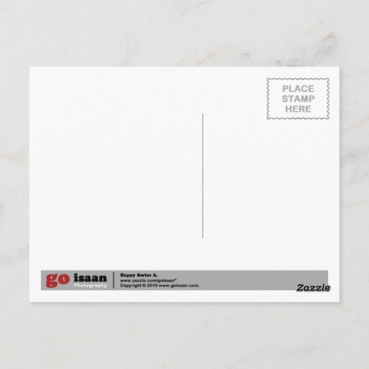 glücklich postkarte (Rückseite)